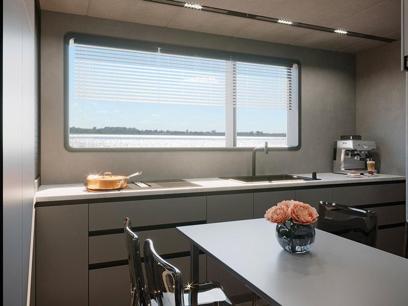 VisionF Yachts: Вариант с кухней на нижней палубе