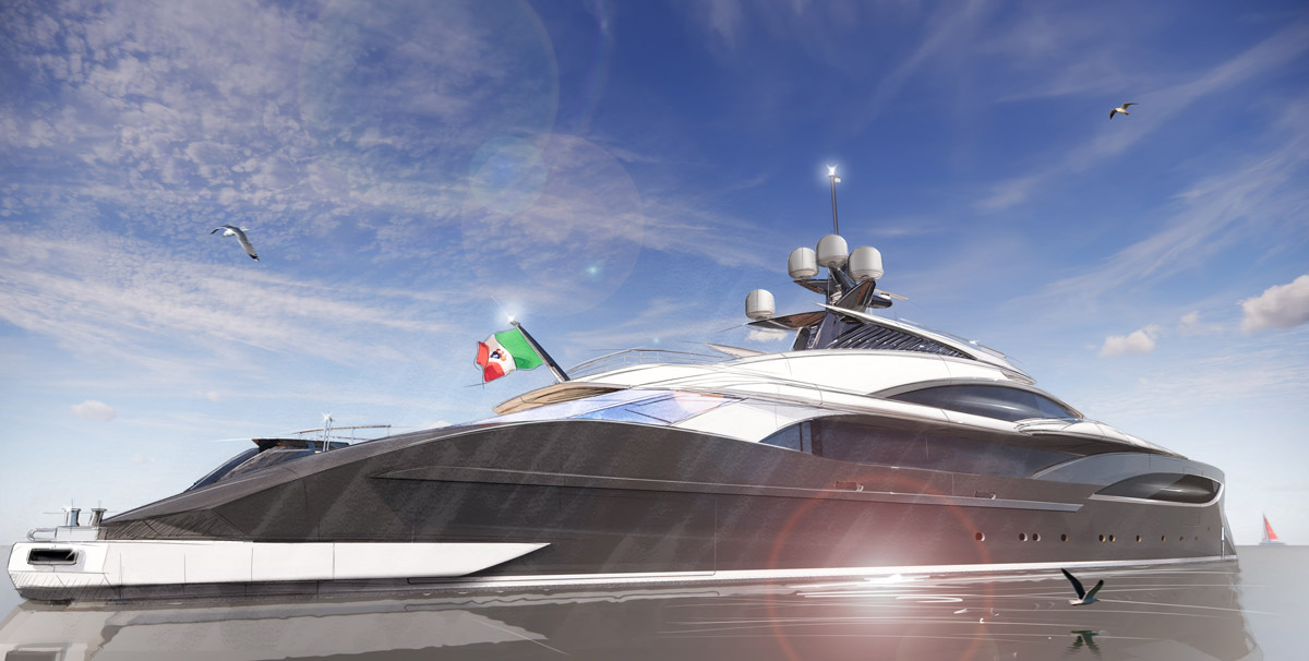 ISA Yachts построит 66-метровую суперъяхту с дизайном от Nuvolari Lenard